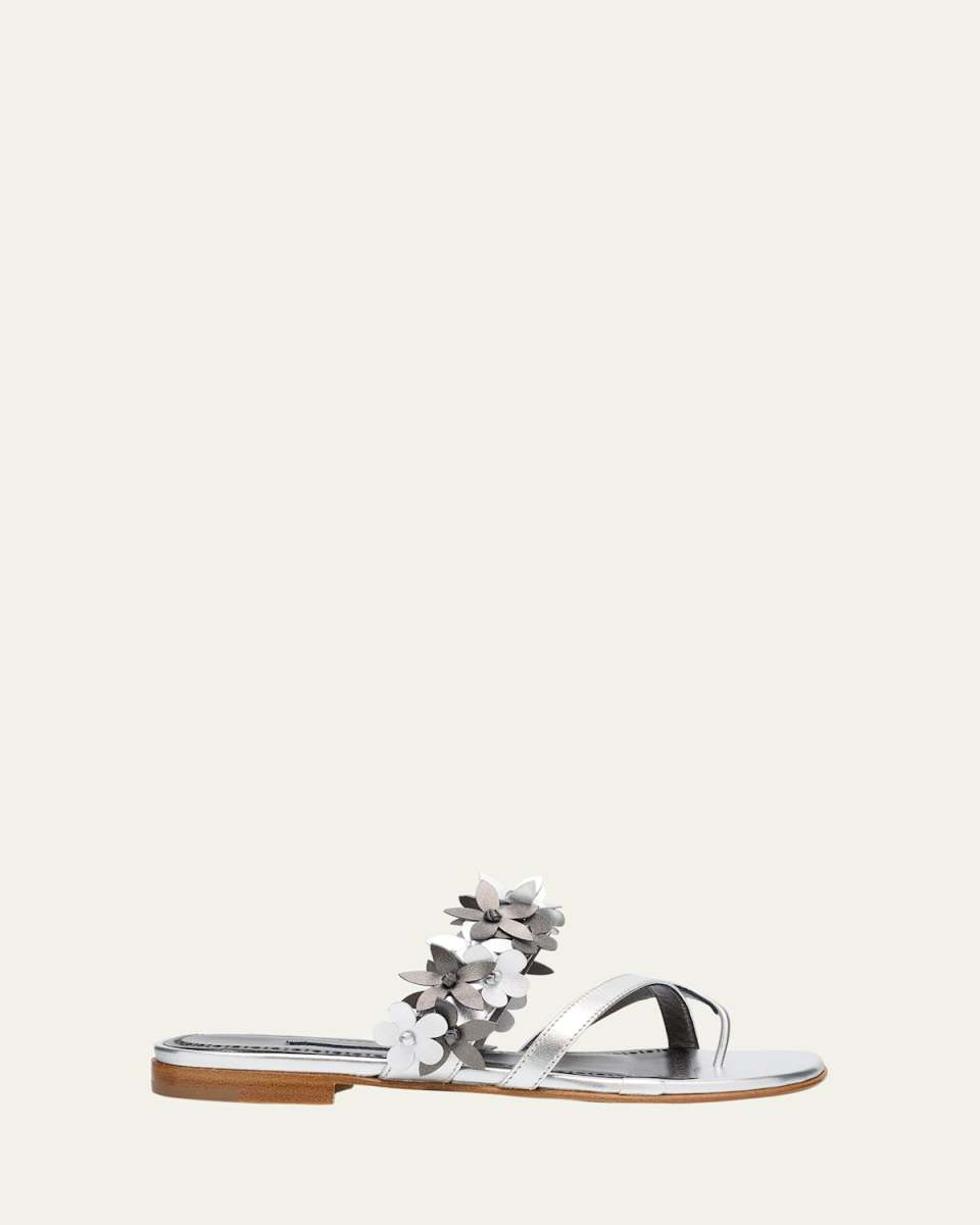 Fiosa Leather Flat Sandals